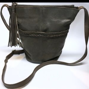 HOBO original, army/olive green crossbody bucket b